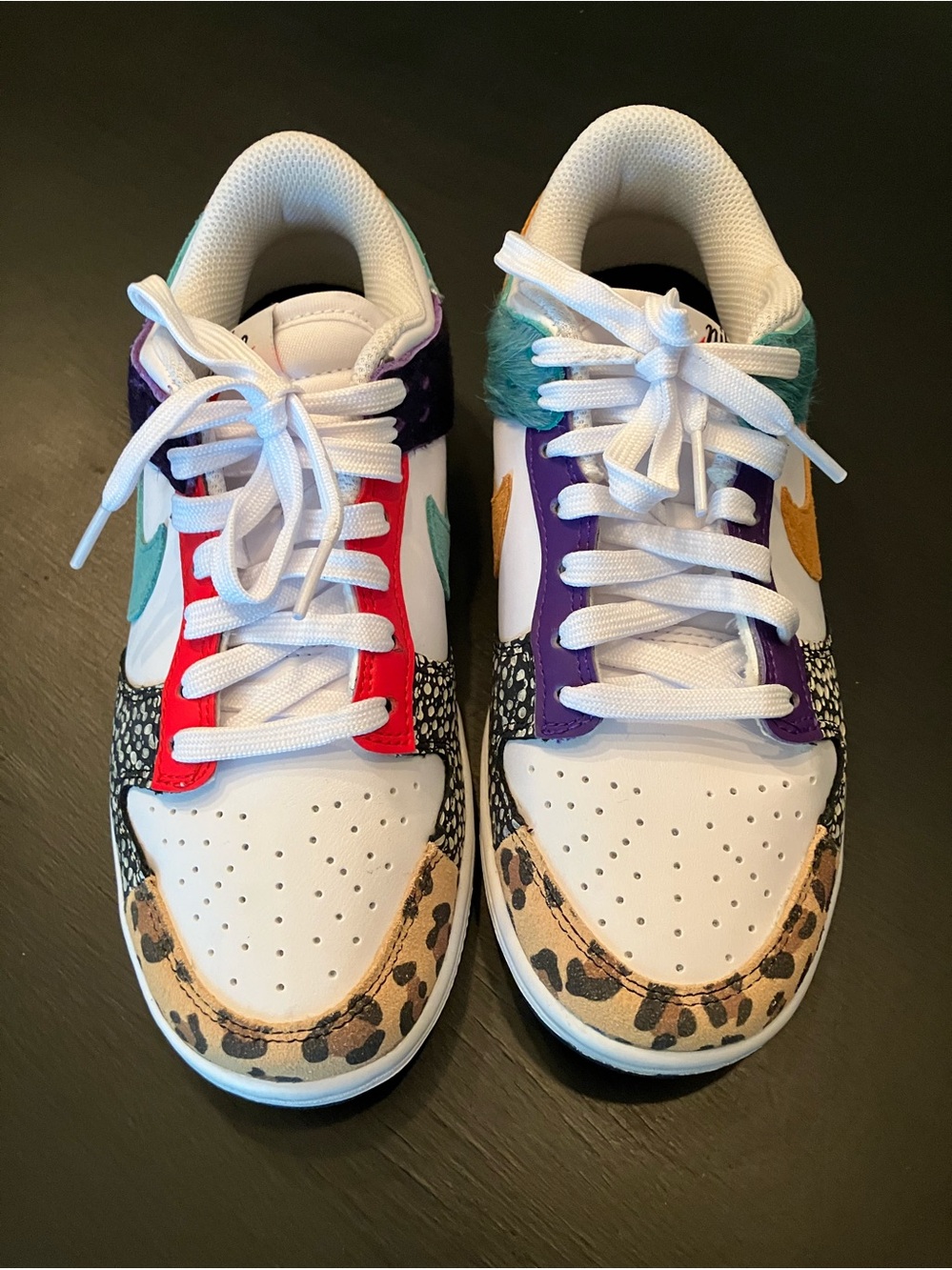 RARE Nike Wmns Dunk Low SE Safari Mix Sneakers Shoes NEW - Picture 3 of 10